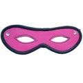 LEATHER OPEN EYE MASK - PINK