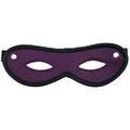 LEATHER OPEN EYE MASK - PURPLE