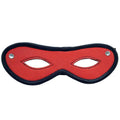 LEATHER OPEN EYE MASK - RED