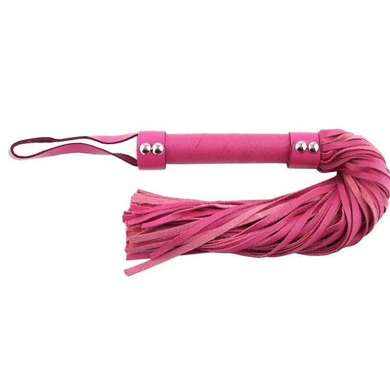 Rouge Garments Pink Leather Flogger - Rapture Works