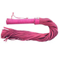 LEATHER HANDLE SUEDE FLOGGER – PINK