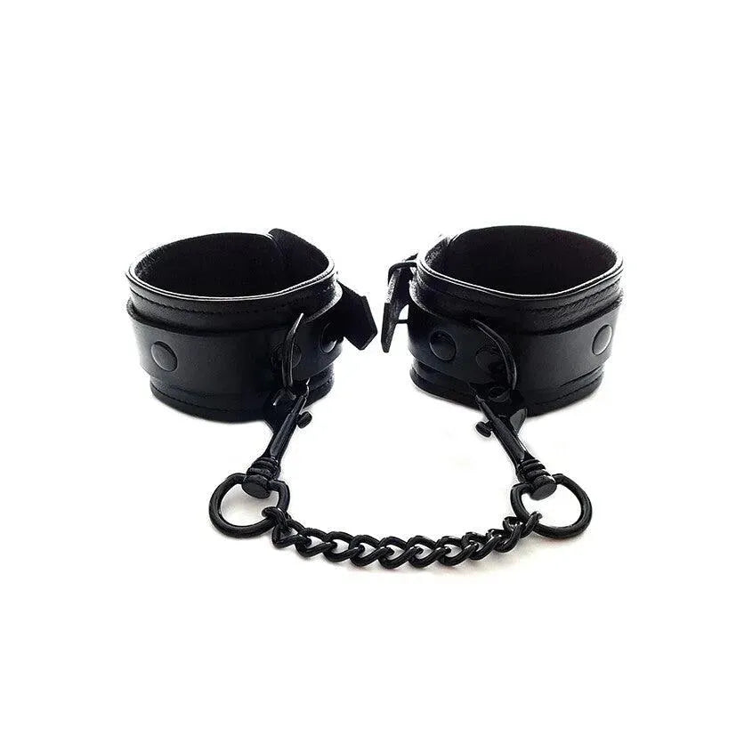 Rouge Garments Plain Black Wrist Cuffs - Rapture Works