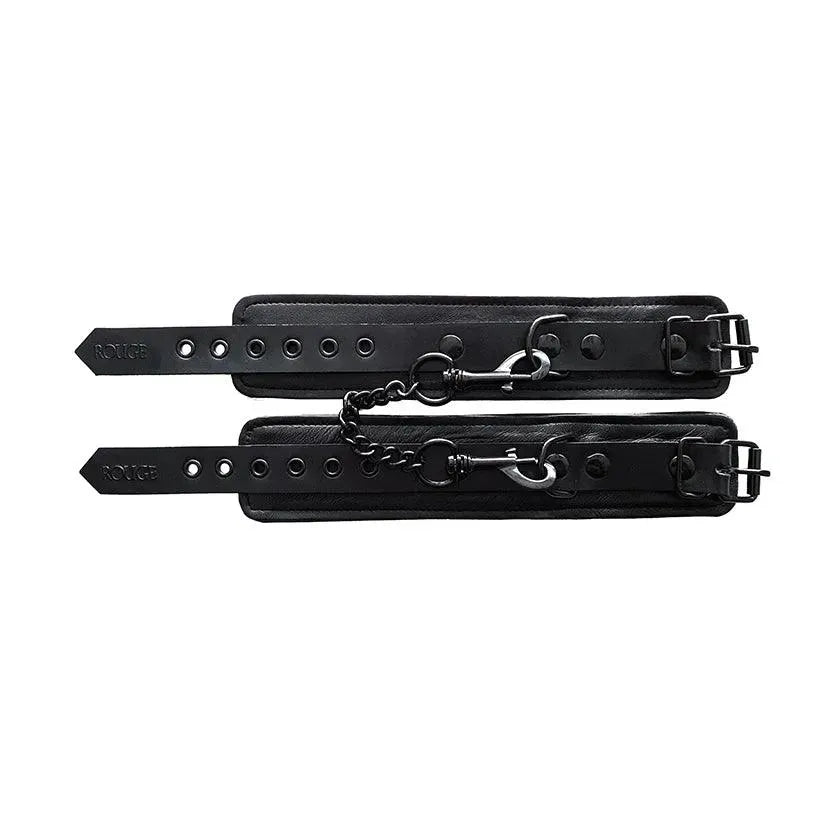 Rouge Garments Plain Black Wrist Cuffs - Rapture Works