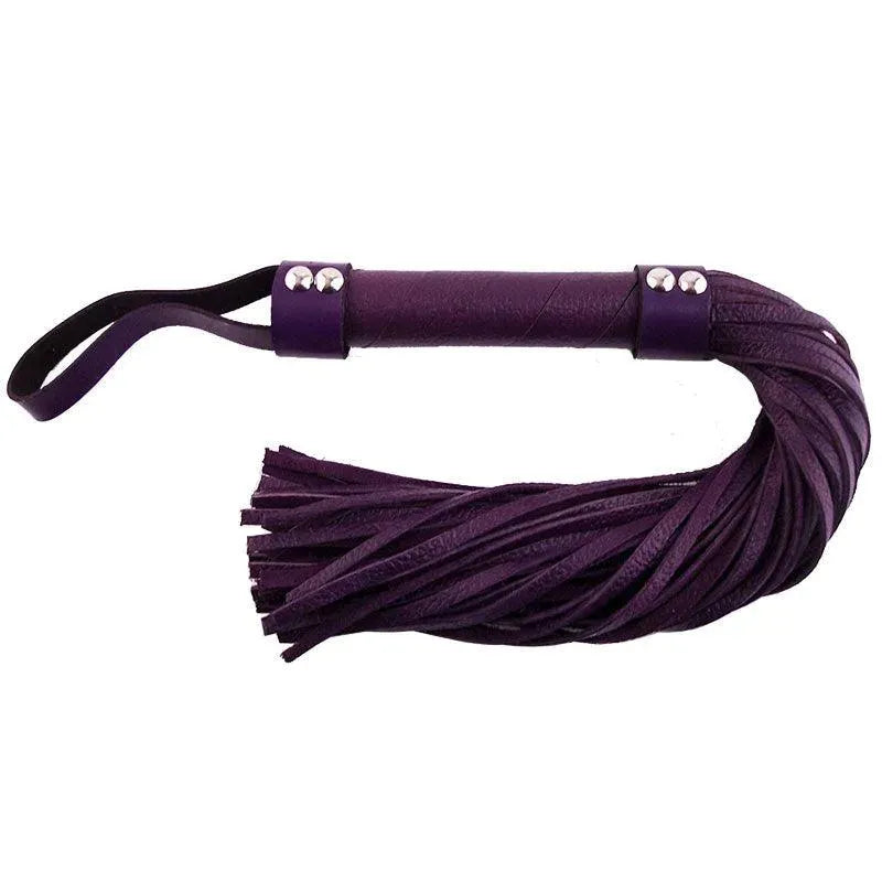 Rouge Garments Purple Leather Flogger - Rapture Works