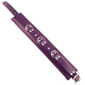 LEATHER 3 D-RING PADDED COLLAR – PURPLE
