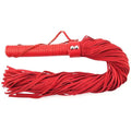 LEATHER HANDLE SUEDE FLOGGER – RED