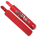 LEATHER WRIST CUFFS – RED