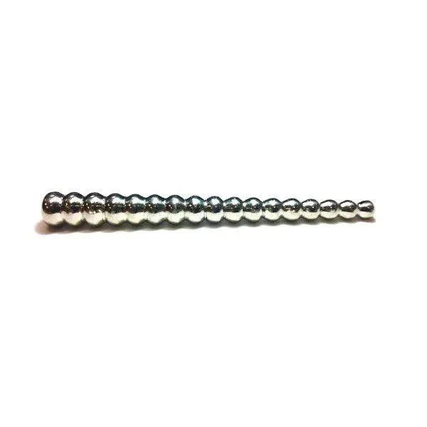 Rouge Stainless Steel Beaded Urethral Sound 4.8 Inches - Rapture Works