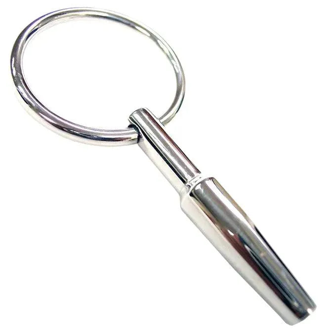 Rouge Stainless Steel Urethral Probe With Ring - Rapture Works