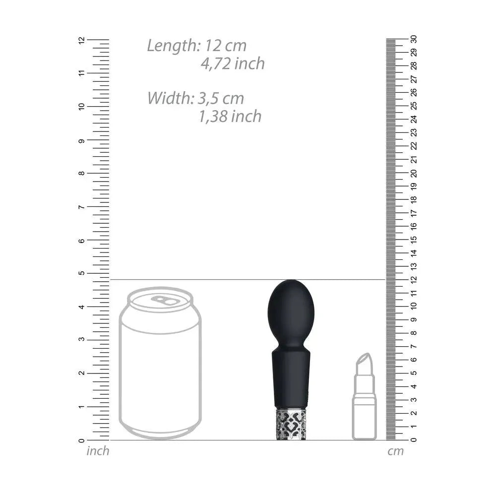 Royal Gems Brilliant Rechargeable Bullet Black - Rapture Works