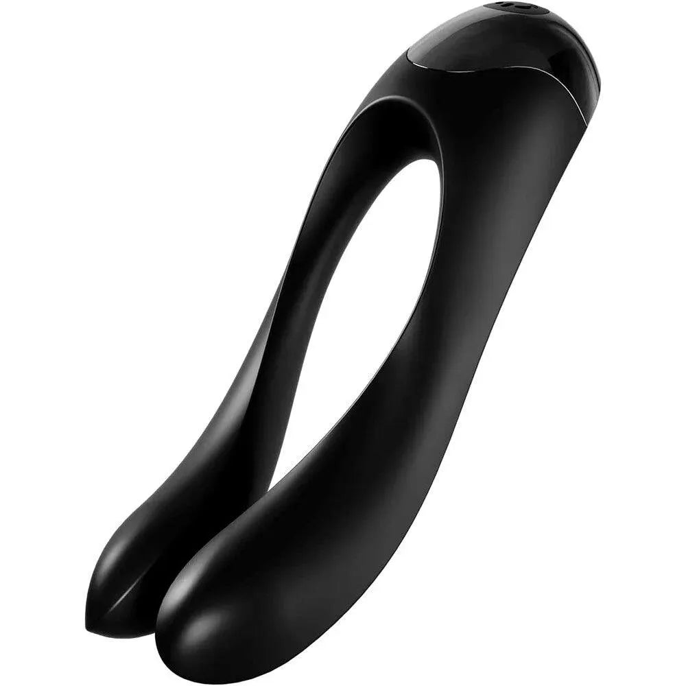 Satisfyer Candy Cane Finger Vibrator Black - Rapture Works