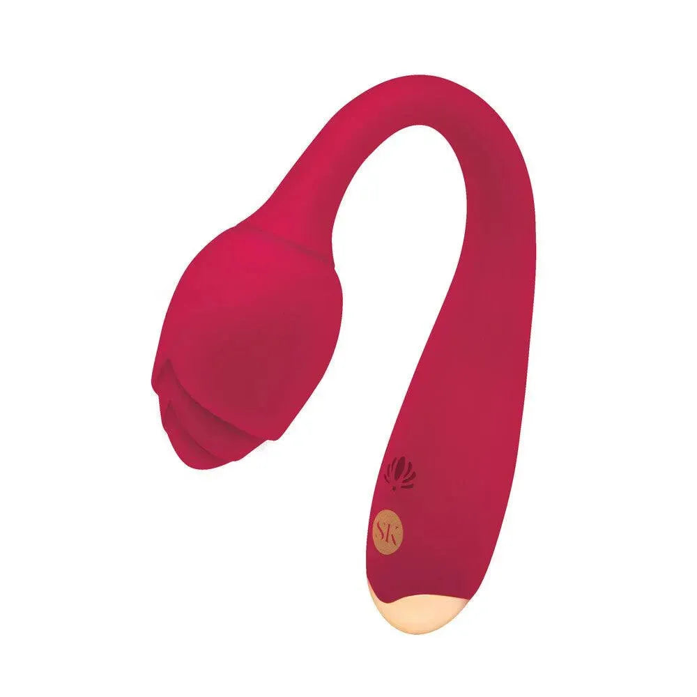 Secret Kisses Rosegasm Long Stem Vibrating - Rapture Works