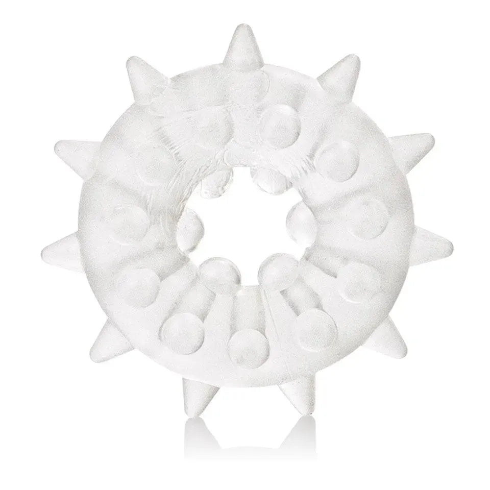 Sexagon Enhancer 2 Clear Cock Ring - Rapture Works