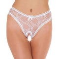 AMORABLE OPEN G-STRING - WHITE - ONE SIZE