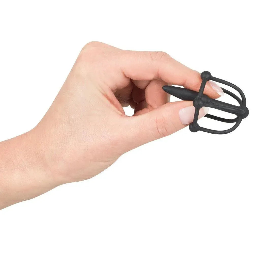 Silicone Penis Plug WIth Glans Cage - Rapture Works
