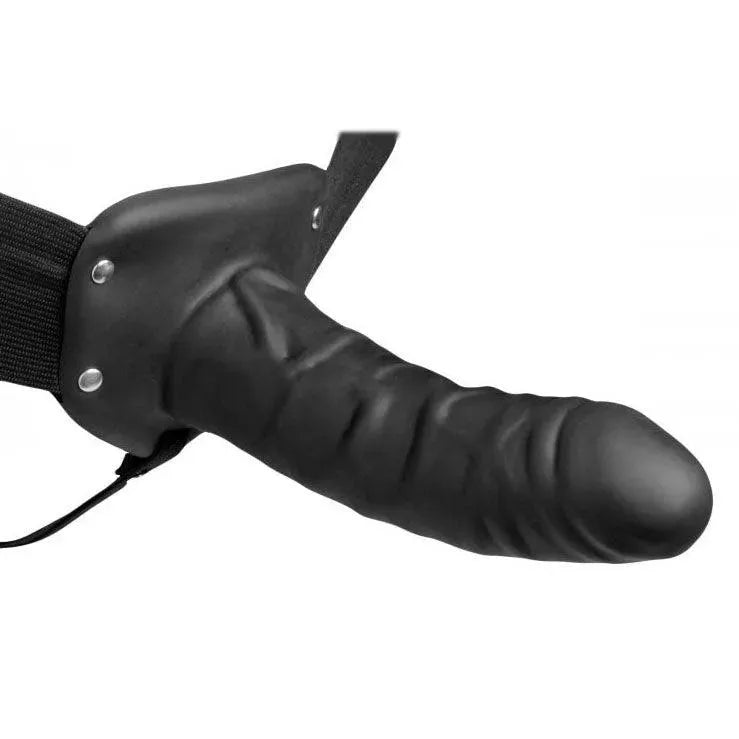 Size Matters Erection Assist Hollow Silicone Dildo Strap On - Rapture Works