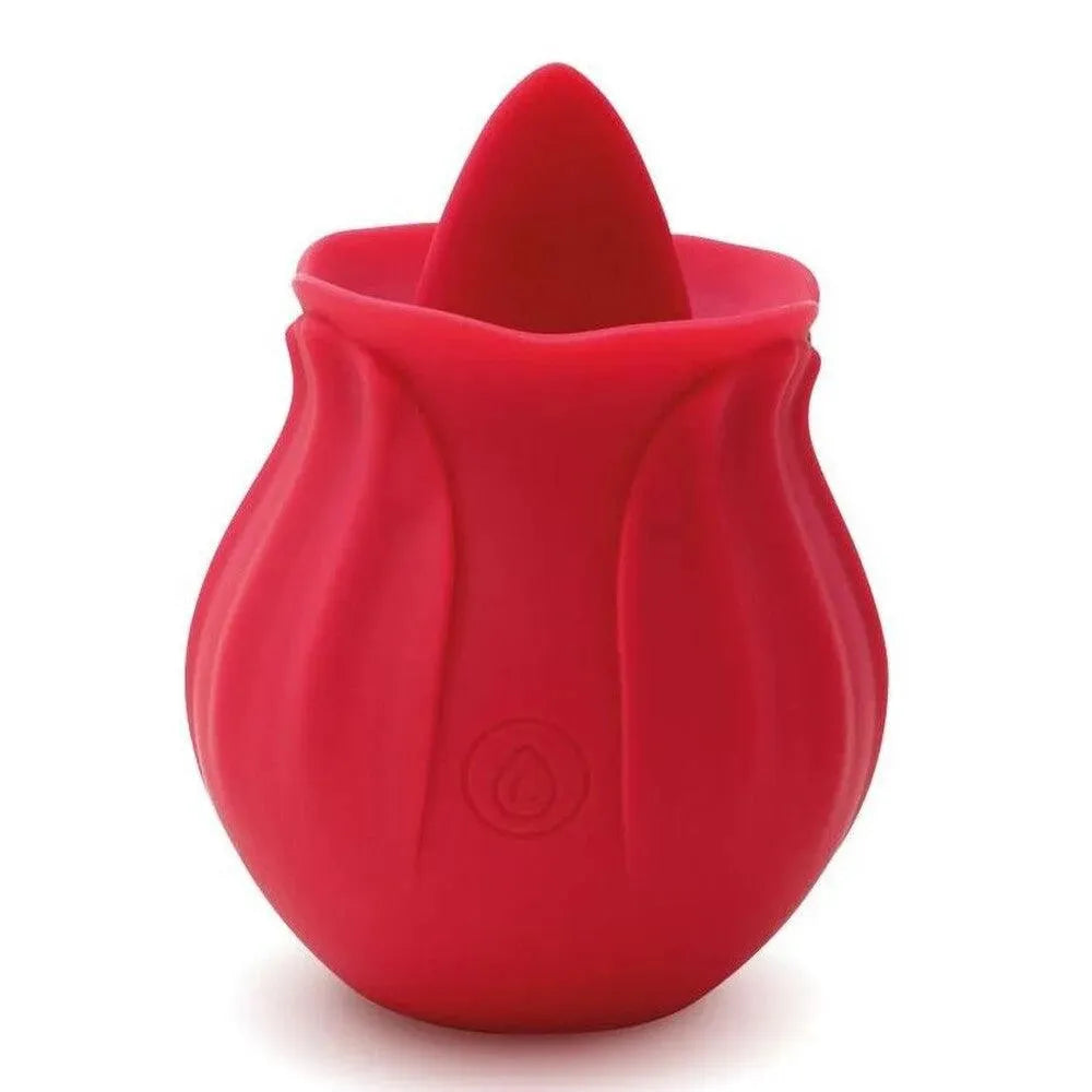 Skins Rose Buddies The Rose Flix Clitoral Massager Red - Rapture Works