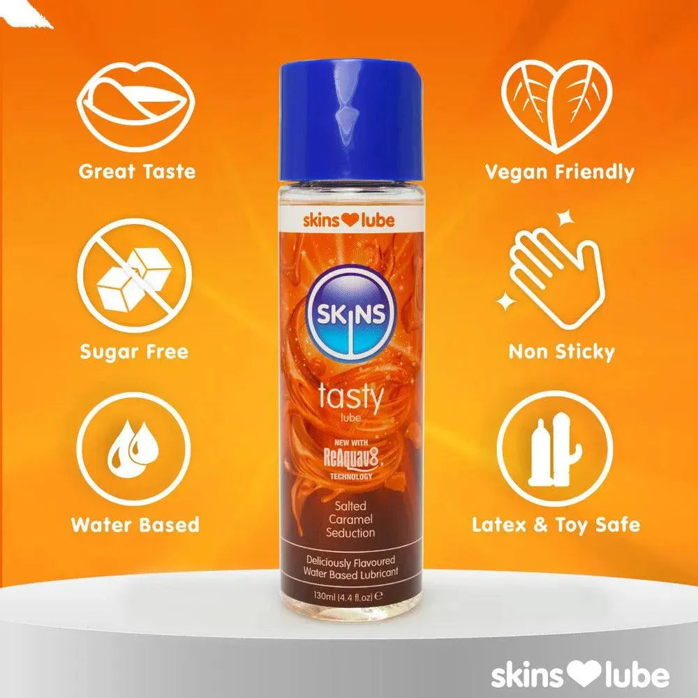 Skins Salted Caramel Seduction Waterbased Lubricant 130ml - Rapture Works