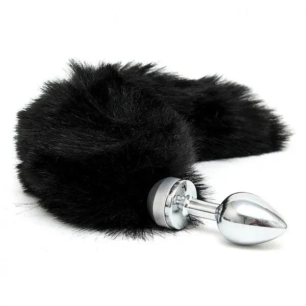 Small Butt Plug With Black Tail - Rapture Works