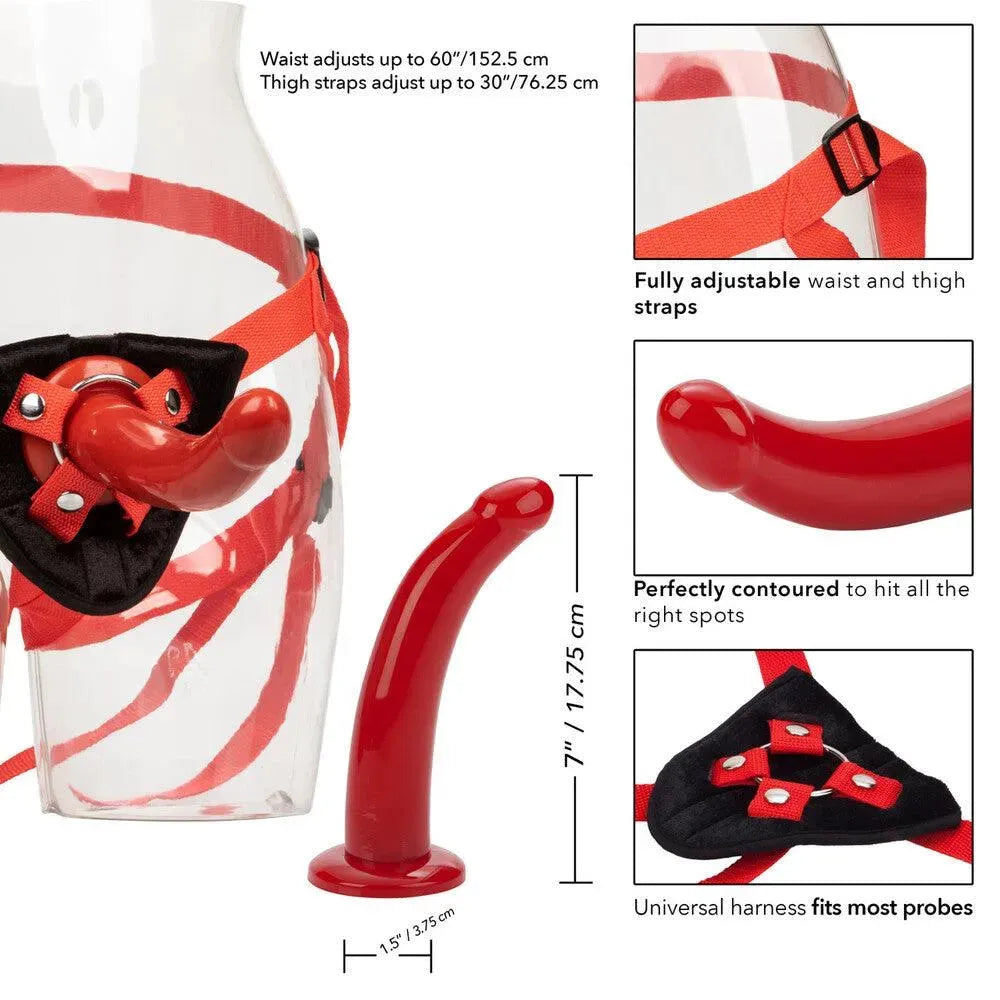 Sophias Red Rider Strap On Dildo - Rapture Works