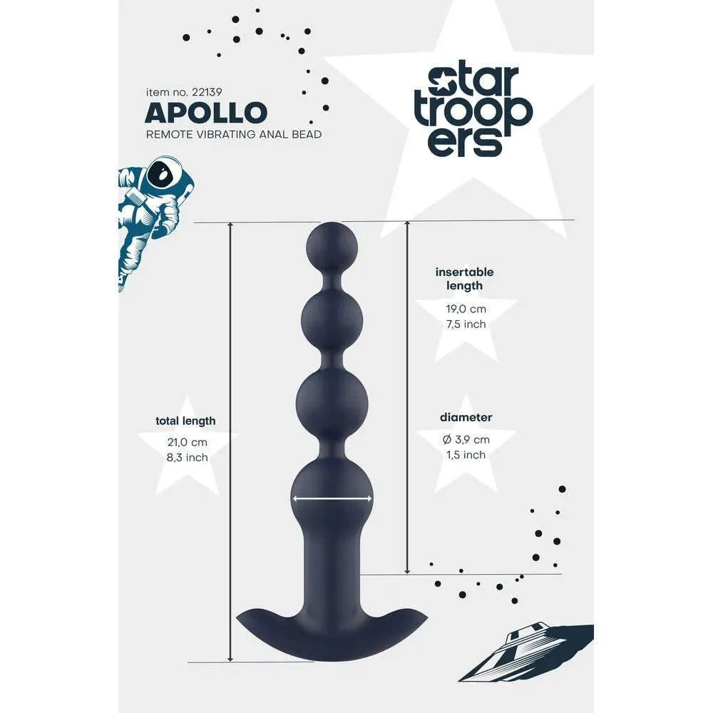 Startroopers Apollo Remote Vibrating Anal Beads - Rapture Works