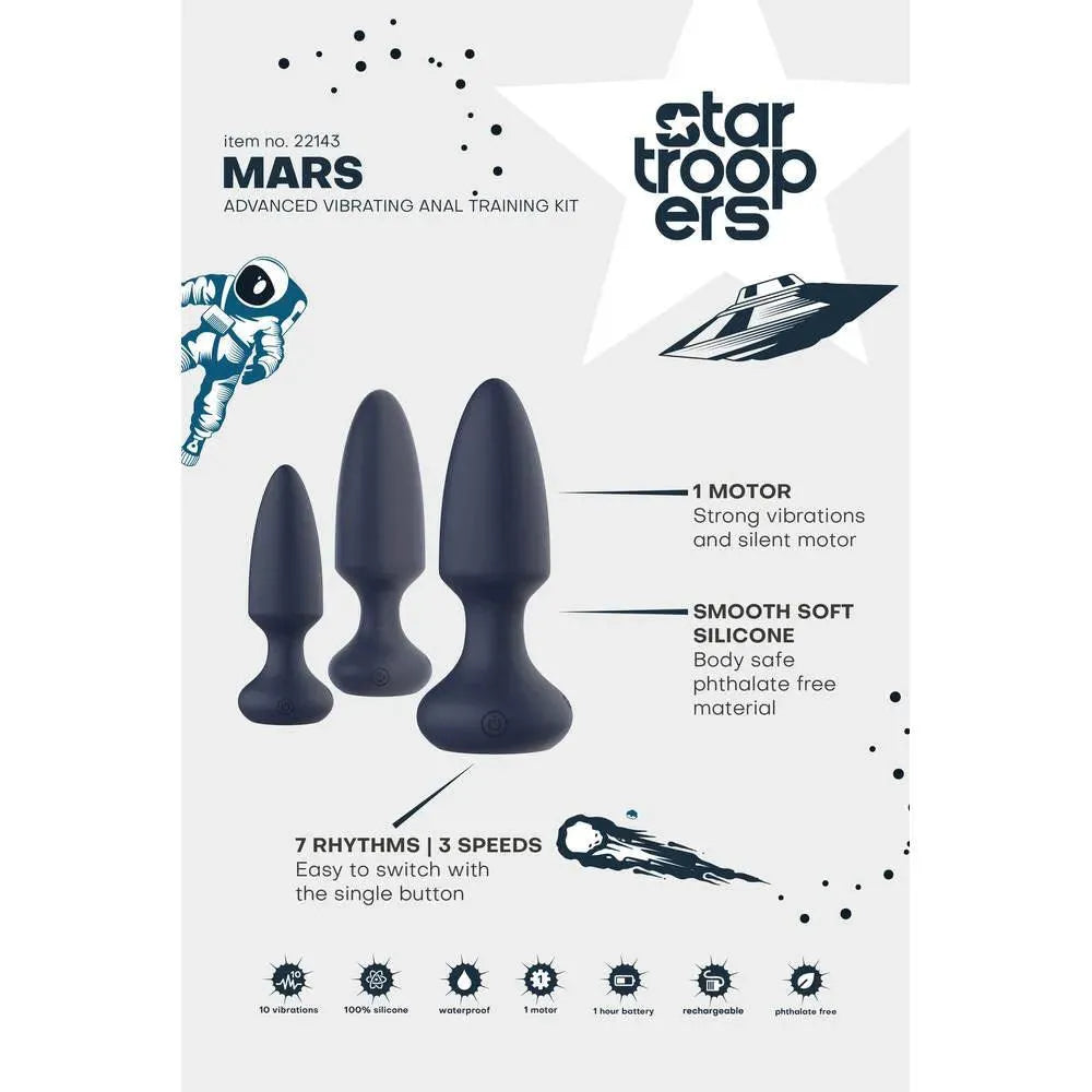 Startroopers Mars Advanced Vibrating Anal Vibe Kit - Rapture Works