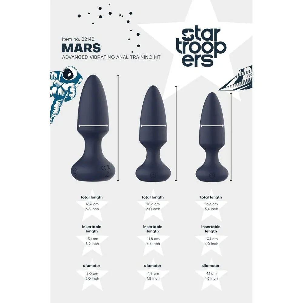 Startroopers Mars Advanced Vibrating Anal Vibe Kit - Rapture Works