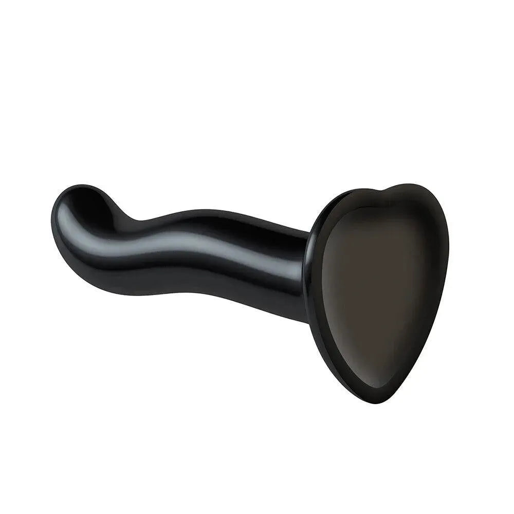 Strap On Me Prostate and G Spot Curved Dildo Medium Black - Rapture Works
