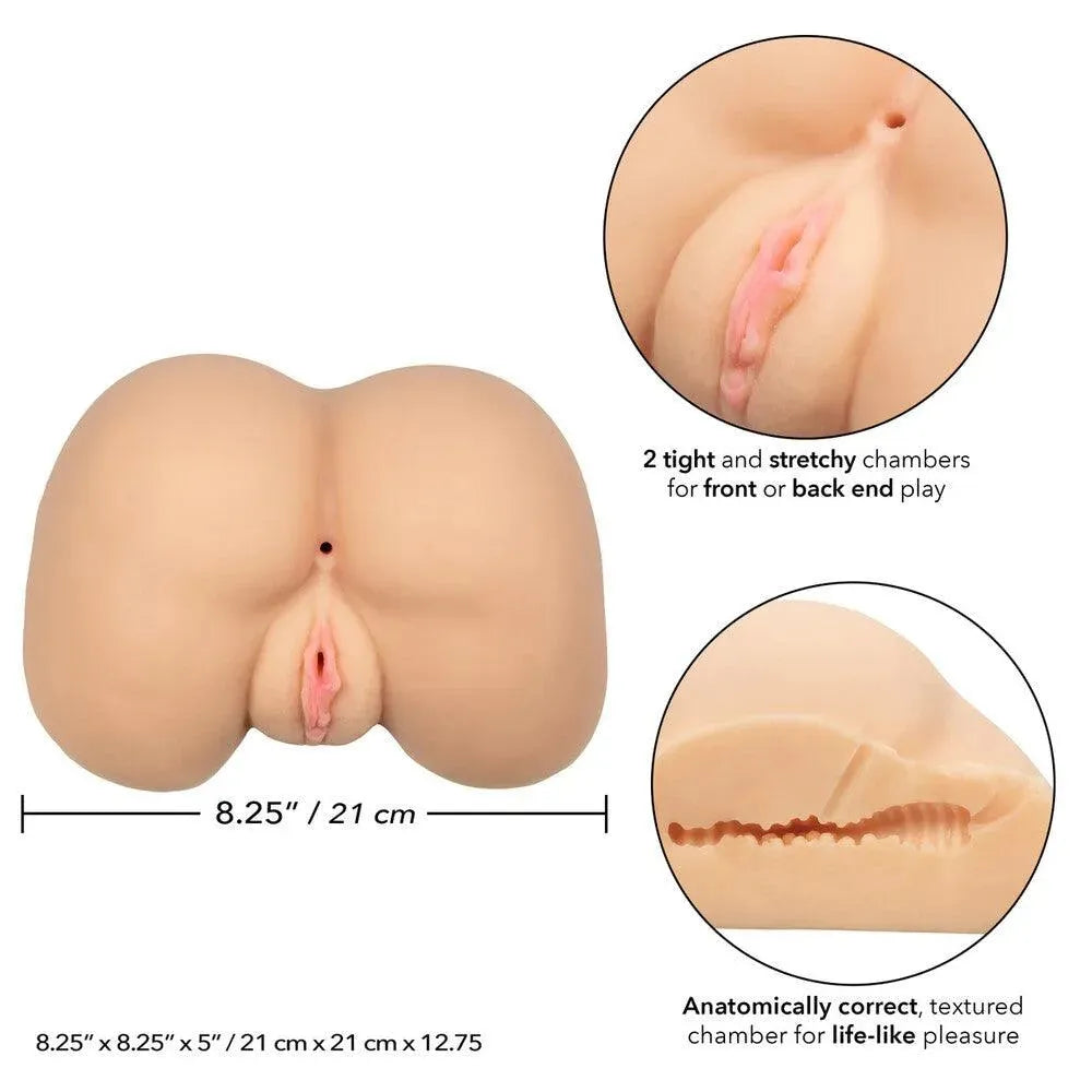 Stroke It Life Size Ass Flesh Pink - Rapture Works