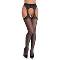 Cottelli Suspender Stockings - Crotchless Design with Decorative Back Seam
