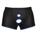 OPEN BACK PANTS WITH CUT-OUTS - BLACK & BLUE