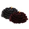 TABOOM Rose Bondage Candles - 2-Pack Black & Burgundy for Sensational Temperature Play