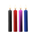 Ouch! Small Teasing Wax Candles - 4 Colourful Massage Candles for Kinky Fun