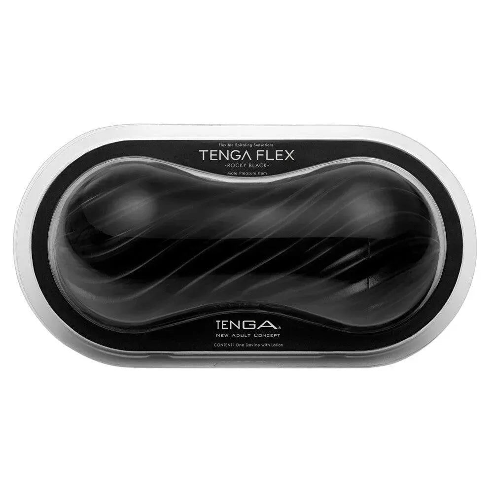 Tenga Flex Rocky Black Masturbator - Rapture Works