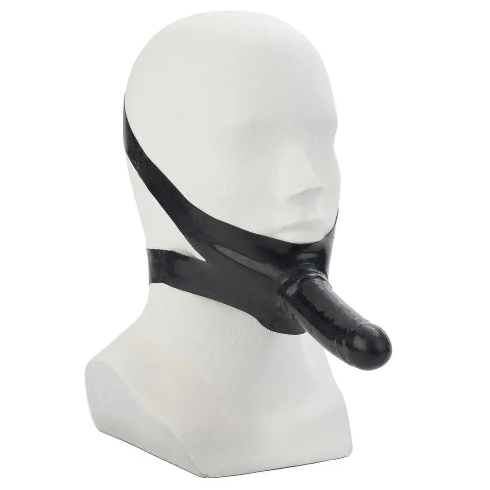 The Accommodator Face Strap On Dildo Black - Rapture Works