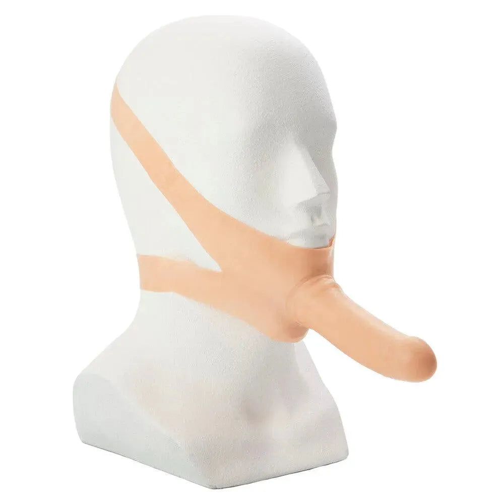 The Accommodator Face Strap On Dildo Flesh - Rapture Works