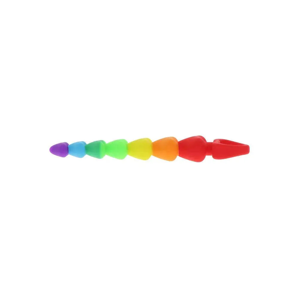 ToyJoy Rainbow Heart Anal Beads - Rapture Works