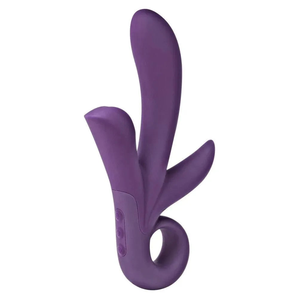 ToyJoy Trinity Triple Pleasure Vibrator Purple - Rapture Works