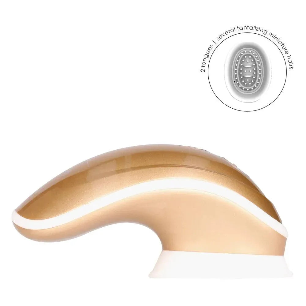 Twitch Gold Hands Free Suction And Vibration Toy - Rapture Works