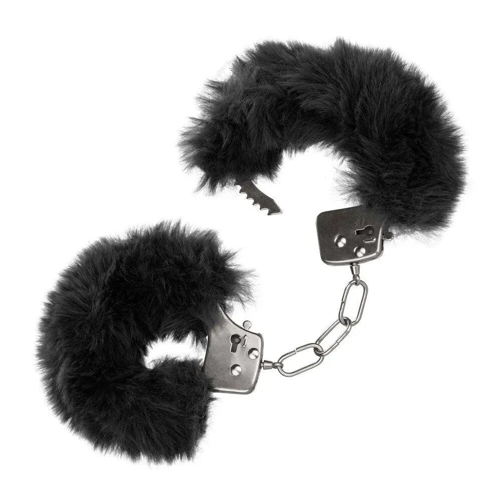 Ultra Fluffy Furry Cuffs Black - Rapture Works