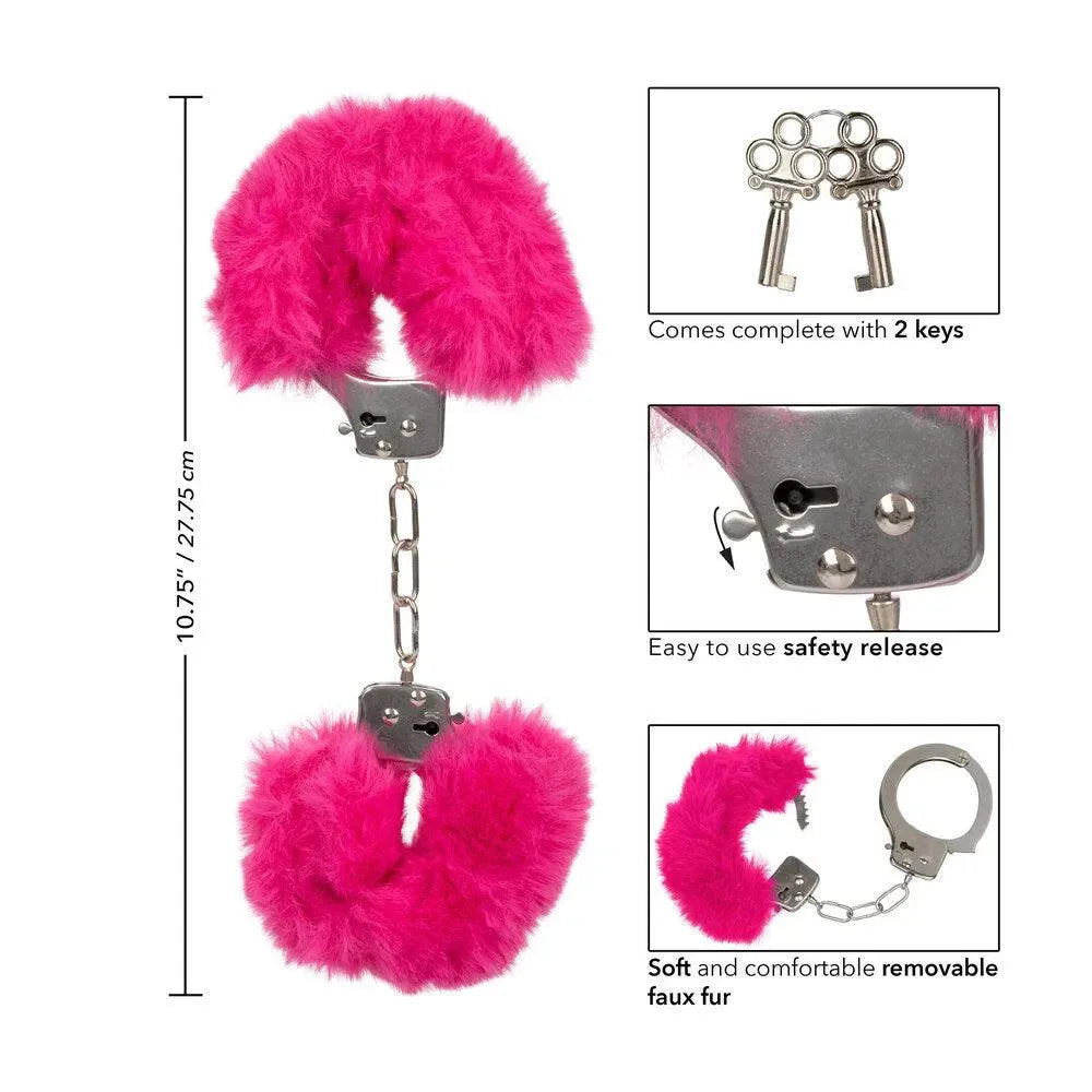 Ultra Fluffy Furry Cuffs Pink - Rapture Works