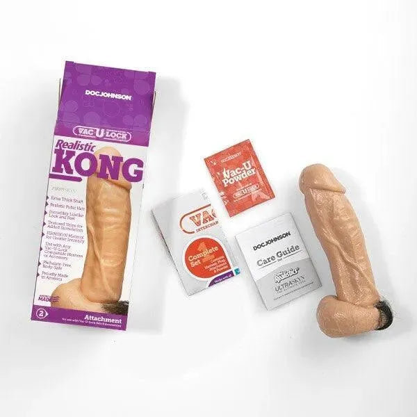 VacULock Kong Realistic Dildo Attachment - Rapture Works