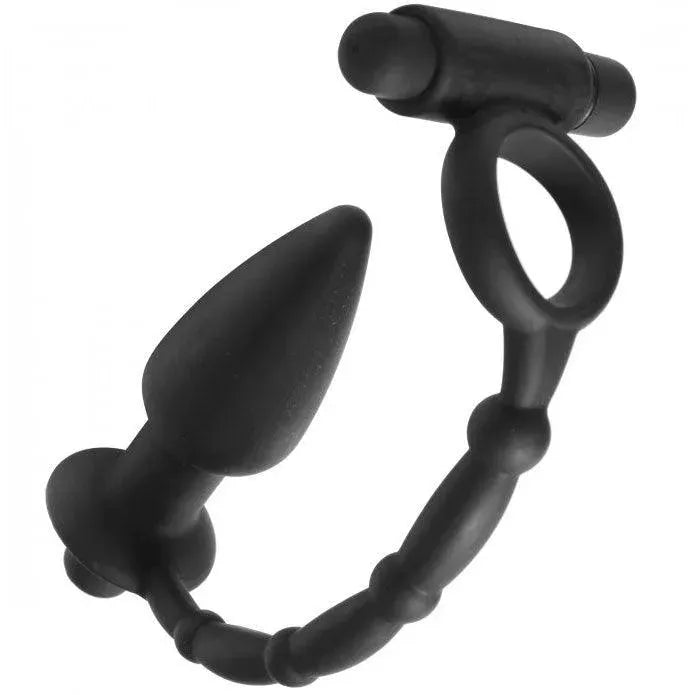 Viaticus Dual Cock Ring And Anal Plug Vibrator - Rapture Works