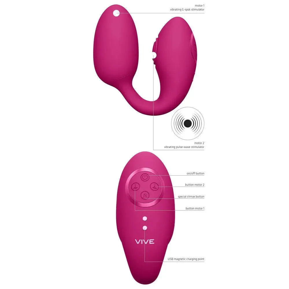 Vive Aika Pulse Wave And Vibrating Love Egg Pink - Rapture Works